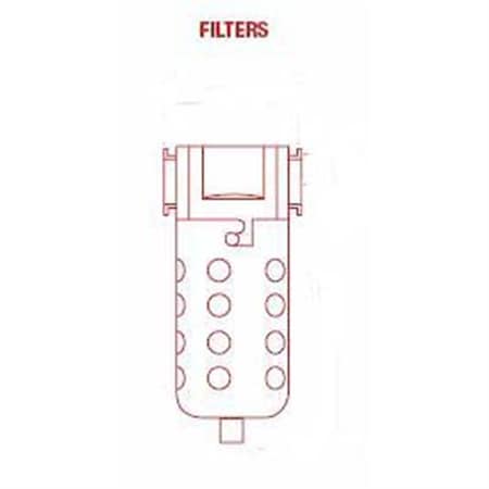 Milton 1/4" Coalescing Filter Metal B 1035